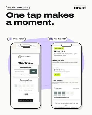 Moments ad card 3 of 4: the app screen