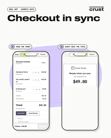 POS ad card 3 of 4: the app screen